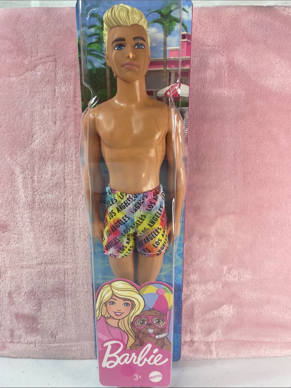 Barbie Kids Rainbow 'Los Angeles' Multicolor Swim Shorts